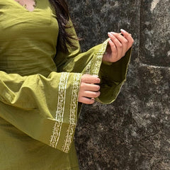 Olive Green Kurti for Women