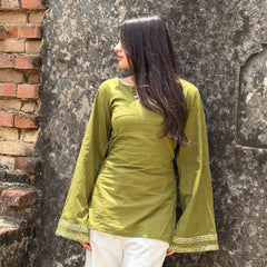 Olive Green Kurti for Women
