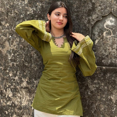 Olive Green Kurti for Women