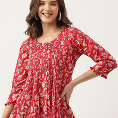 Floral Cotton Top