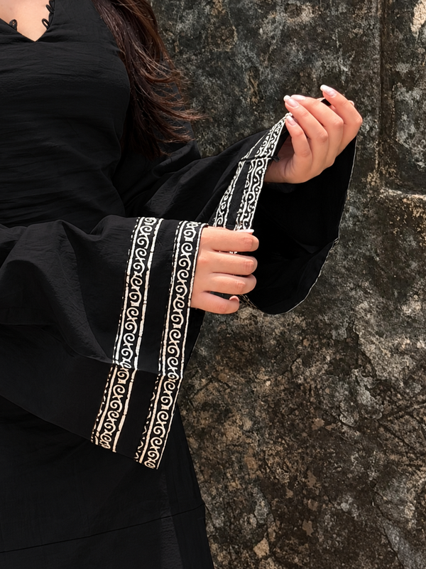 Black Cotton Kurti for Women