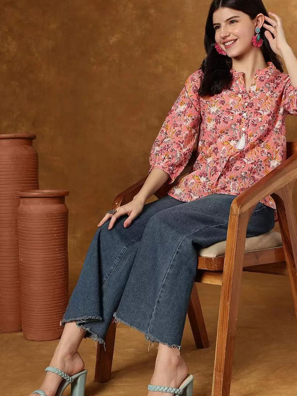  Top  Casual 3/4 Sleeve