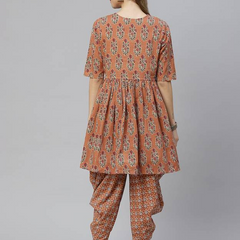 Brown Kurta Pant Set 