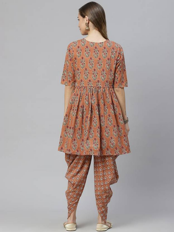 Brown Kurta Pant Set 