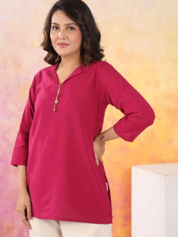 Women Pink Cotton Coord SeT