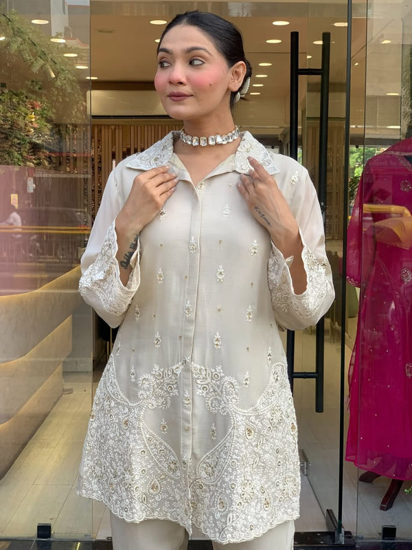 Chanderi Silk Co-ord Set