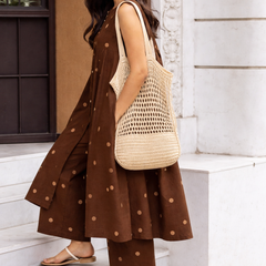 Brown  Kurta Pant Set – Elegant Everyday Wear