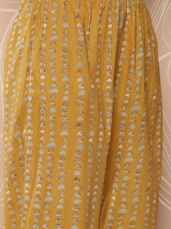 Mustard Pant Set – Elegant Ethnic Wear