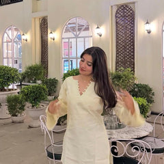 Ivory Muse Bell Sleeve Kurti